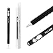 ABA iTec Apple Pencil Case Skin for iPad Pro Pen 9.7 & 10.5 with Premium Comfort with Soft Grip the Best Apple iPencil Accessory - Silicone Sleeve Cover with Cap Holder (Black)