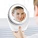 Spaire Makeup Mirror 1X / 7X Magnification Vanity Mirror with Lights Double-Sided LED Cosmetic Mirror with 360 degree Rotation for Beauty , Travel, Skin Care
