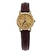 Casio Women's LTP1095Q-9B1 Brown Leather Quartz Watch with Gold Dial