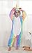 Goldtry Soft Flannel Child Cosplay Costumes Pajamas Cute Kids Multi-Colors Unicorn Onesie Gift Rainbow 125#