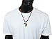Fashion 21 Pan Colored Eye of Heru on Ankh, Ankh in Africa Map Pendant 6mm 24