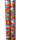 Disney / PIXAR ~ CARS ~ RED Christmas Wrapping Paper 40 Sq. Ft.