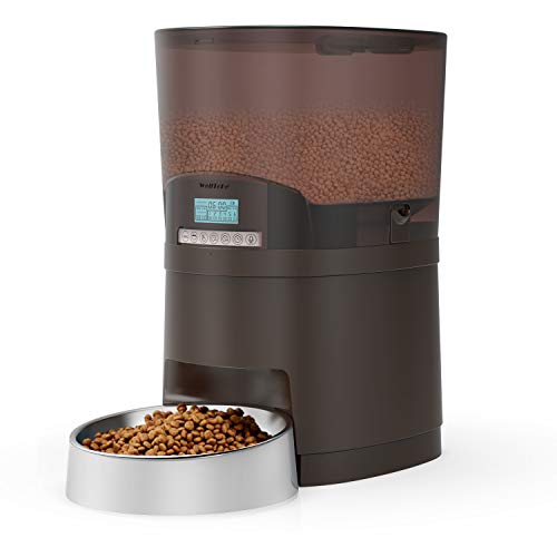 WellToBe Automatic Cat Feeder, 7L Pet Feeder Transnsparent Food