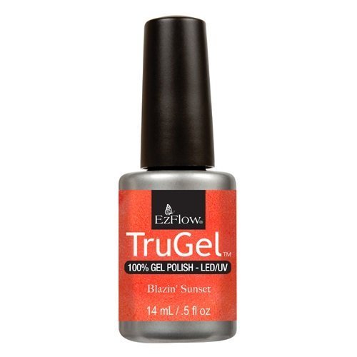 EzFlow TruGel Nagellack "Blazin' Sunset" 15 Ml - LED/UV Gel Für Mega Glanz