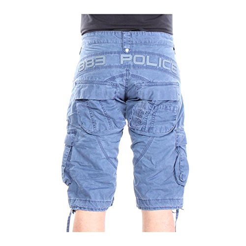 police denim cargo shorts