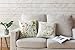 Whoyun Decorative Spring Farmhouse Throw Pillow Covers Home Decor Pillowcases Floral Linen Soft Cushion Cover 18 x 18
