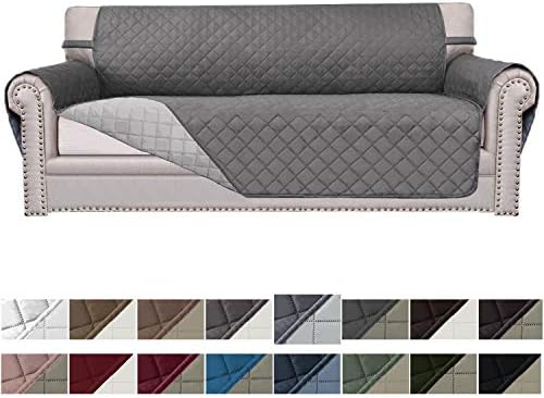 Easygoing Sofa Slipcover Reversible Sofa Cover Furniture Protector Couch Cover Elastic Straps Petsakidsachildrenaogacat(Sofa Graylight Gray)