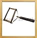 ARES INDIA Antique Color Vintage Style Brass Rectangle Big Magnifying Glass Magnifier Hand Held Excellent Magnification