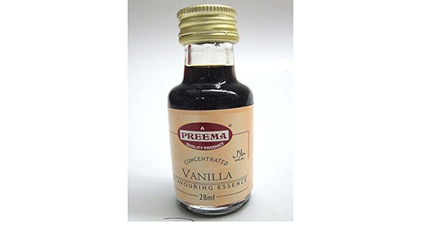 Amazon Com Preema Vanilla Flavouring Essence 4x28ml 4 Pack Grocery Gourmet Food
