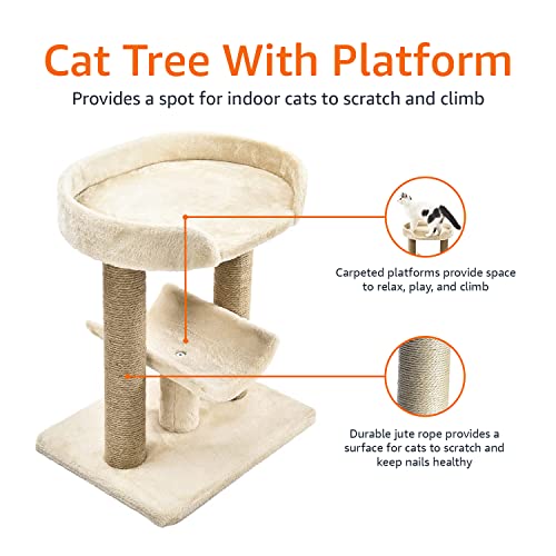 Amazon Basics Top Platform Cat Tree With Scratching Post 18 x 14 x 22