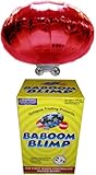 RED Radio-Controlled Baboom Flying Saucer (Indoor Blimp/Balloon) 27MHz RC UFO Red Mylar Balloon