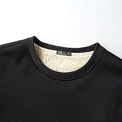 FASKUNOIE Men's Sweatshirts Warm Sherpa Lined
