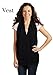 SelahV Fashion Shawl 100% Knit Acrylic Women's Wrap - 12 Buttons Let You Style 5 Different Ways - Lightweight & Compact, Perfect For Travel - Fits Most Shoulders (Black)