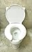 Big John Toilet Seat 2445263-3W Open Front with Cover Bariatric Toilet Seat, White