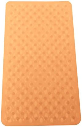 Non-Slip Bath Mat - Durable, Easy to Clean Soft Silicone - Latex-Free, BPA, PVC &amp; Phthalate-Free - Anti-Bacterial, Mold &amp; Mildew Resistant - Safe for Baby, Kids &amp; Elderly (Orange)