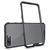 Oneplus 5 Case[Black],JGOO Glazed Clarity Case Ultra Slim Hard Acrylic Back & Flexible TPU Rubber Soft Gel Hybrid Bumper,Minimalist Shockproof Protective Shell Cover for Oneplus 5