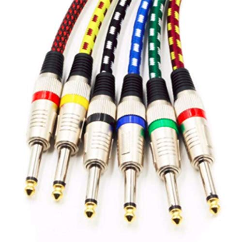 10 FT Guitar Cable,Guitar Cords for Amp,Clean Tone,Low Noise Cables Musical Instrument Cable Low Noise Shielded Cable - Thumbnail 5