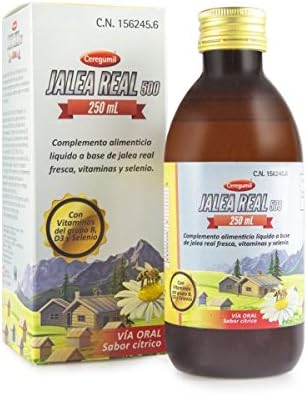 Ceregumil Jalea Real 500 Vitaminas Jarabe 250 ml - Disminuye el Cansancio y la Fatiga