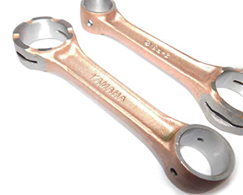YAMAHA RD350 OEM CONNECTING ROD KIT WITH SMALL AND BIG END NEEDLE BEARINGS WITH GUDGEON PINS & WASHERS (2 KITS, ONE EACH FOR BOTH CYLINDERS) GUDGEON PINS RD 350 CAFE RACER 1973-75 US SPEC RD 350YPVS