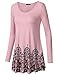 Lotusmile Women's Plus Size Tunic Shirt for Leggings, Long Sleeve Round Neck Sandy Fabric, DPK XL