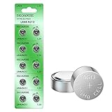 SKOANBE 10PCS AG13 LR44 303 A76 357 SR44 1.5V Battery Button Coin Cell Batteries