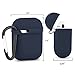 Baaletc Silicone Protective Cover Case for Apple AirPods (Midnight Blue)
