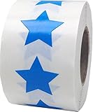 Blue Star Stickers - 3/4