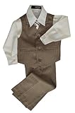 Gino Giovanni Pinstripe Boys Formal Dresswear Vest Set