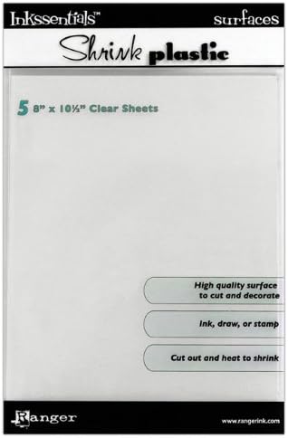Inkssentials Shrink Plastic Sheets 5/Pkg-Clear 8"X10"