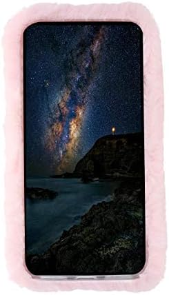 VILLCASE Phone Case Long Plush Series Autumn Winter Cute Stylish Comfortable Hand Warmer Phone Cover Mobile Shell for Huawei nova 3 (Pink)