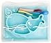 Silicone Placemat Mini Mat For Babies Toddlers Infants Kids Plate Blue Sunction Feeding Tray Whale Shape+3 Color Changing Spoons Bowl Non-Slip Portable BPA&PVC Free Gift Travel Kitchen Table Highchair