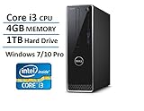 2016 Dell Inspiron 3250 Premium High Performance Small Desktop PC, Intel Core i3-6100 Processor 3.7GHz, 4GB RAM, 1TB 7200 rpm HDD, DVDRW, HDMI, VGA, Bluetooth, Windows 7 / 10 Professional 64Bit