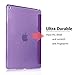 iXCC iPad Air 2 Case Trifold Stand Smart Case Cover with Hard PC Back and Built-in Magnet for Auto Wake/Sleep Function - Purple