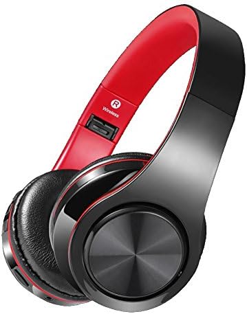 Bluetooth Headset, Foldable Over-ear Wireless &amp; Wired Stereo Headphone Support TF Card Noise Cancelling Built-in Microphone Hands-free Phone Calling Sports PC Gaming Earphone