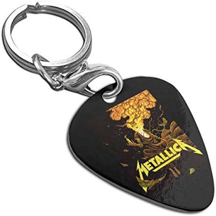 AAMeta A llica Guitar Pick Pendant Necklace Keychain