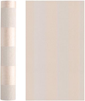 Wopeite European Modern Minimalist Gold Non-Woven Wallpaper Embossed Textured Stripe Paper Grid Grain Home Decor for Living Room Bedroom TV Backdrop