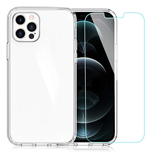 EasyAcc Cover Compatibile con iPhone 12 e iPhone 12 PRO, Custodia Sottile Trasparente per Cellulare Cover Posteriore in…