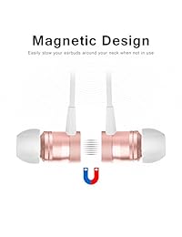 Picun H6   Auriculares inalámbricos Bluetooth con micrófono, Rose gold