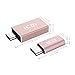 ICZI USB C to Micro USB Female Adapter ( 1pcs ) + USB C to USB 3.0 Adapter ( 1pcs ), Aluminum Body, for Samsung Galaxy Note 8, Samsung Galaxy S8/S8 Plus, Nintendo Switch, OnePlus 3T, LG G6 (Rose Gold)