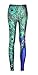 Jescakoo Cute Peacock Feather Print Ankle Length Spandex Skinny Leggings for Women XXL