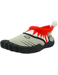 Fresko Toddler Water Shoes for Boys, Shark T1524, Red, 9 M US Toddler