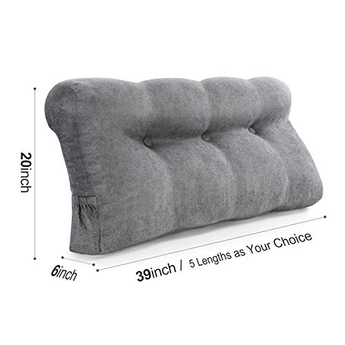 Vekkia Large Triangular Bed Rest Positioning Support Pillow for Reading