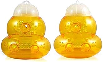 Aspectek HR197 Plastic Gourd for Yellowjackets, 2 Pack, Yellow