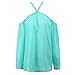 Sunward(TM)Women Fashion Irregular Strapless Chiffon Tops (Medium, Green)