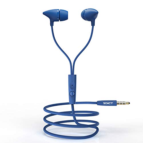 Edict by Boat EEP01 Wired Earphones with Powerful Bass, Perfect Length Cable, Lightweight Ergonomic Design, Voice Assist
