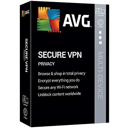 AVG Technologies AVG Secure VPN 2020, 5 Devices 2 Year 2020