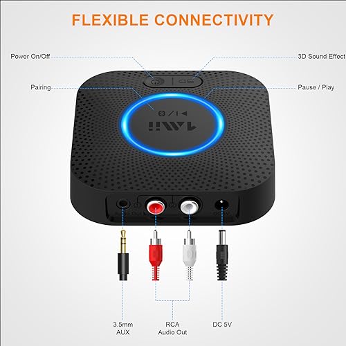 [Upgraded] 1Mii B06 Plus Bluetooth Receiver, HiFi Wireless Audio