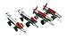 12 Piece Army Missiles with Launch Pad with Wheels - 4 inches