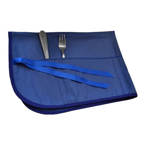 Nushine Impregnated Cutlery Roll - Contains Anti Tarnish Agent to Delay Future Tarnish (12 Compartments). Storage Roll for Cutlery. Storage bag.