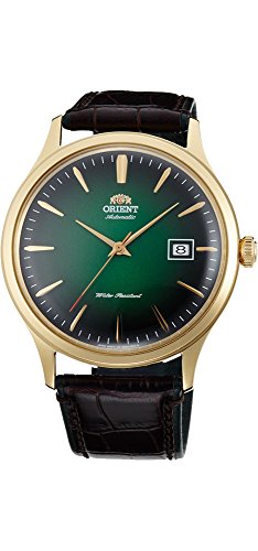 Orient Men s  Bambino Version 4  Japanese Automatic Stainless Steel and Leather Dress Watch, Color:B